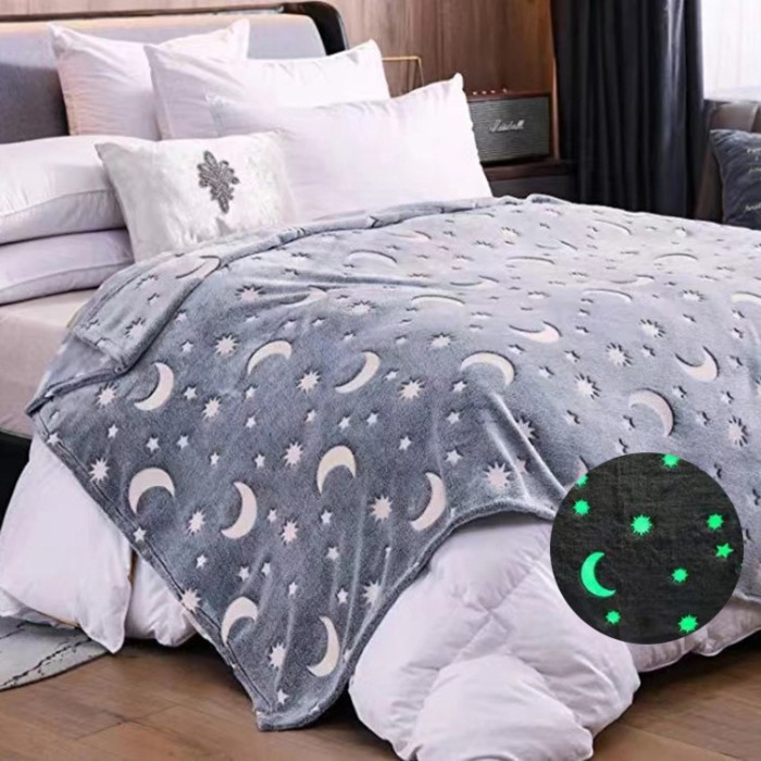 Плед покривало ковдра ковдра що світиться день-ніч зірка Blanket kids Magic Star EN-707 150х100 см