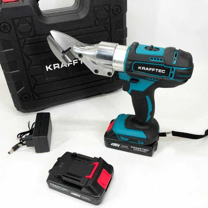 Електричні ножиці ножиці Krafftec DJS130R, Ножиці бляхаря для металу прямі GV-12