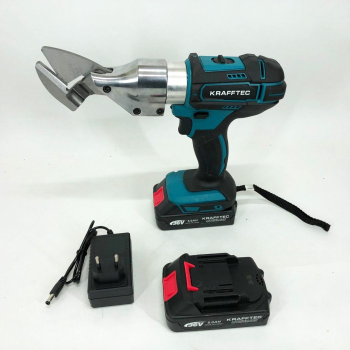 Електричні ножиці ножиці Krafftec DJS130R, Ножиці бляхаря для металу прямі GV-12