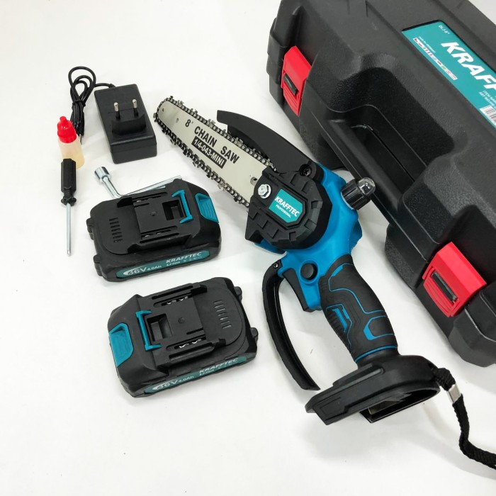 Пила ланцюгова компактна, Ручна міні-пила акумуляторна для обрізки дерев, Переносна пила на акумуляторі GI-90