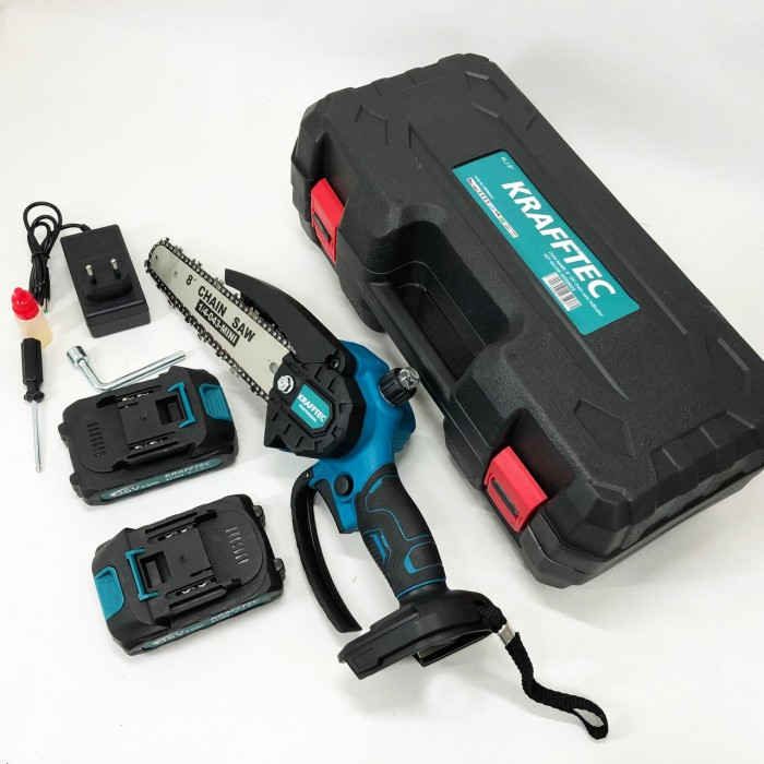 Пила ланцюгова компактна, Ручна міні-пила акумуляторна для обрізки дерев, Переносна пила на акумуляторі GI-90