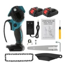 Ручна акумуляторна пила для різання гілок Krafftec 15 см, Пила ланцюгова компактна TA-39