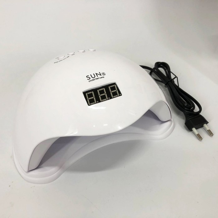 Лампа для манікюру Sun 5 nail lamp FD93-1 led для сушіння гель лаку з таймером для домашнього використання