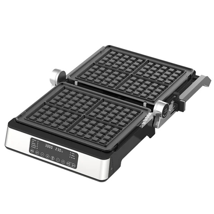 Бутербродниця настільна для дому Magio MG-356 2400 Вт, Електричний гриль барбекю кухонний WO-64