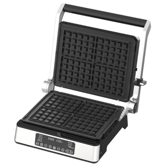 Бутербродниця настільна для дому Magio MG-356 2400 Вт, Електричний гриль барбекю кухонний WO-64