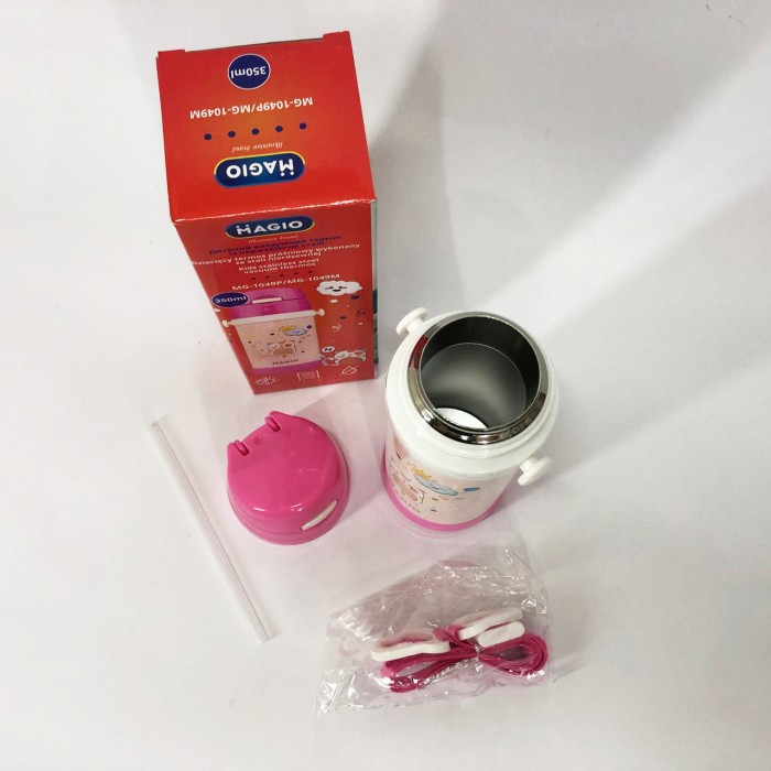 Термос для питної води туристичний Magio MG-1049P 350 мл, Термос з вакуумним утриманням тепла UF-25