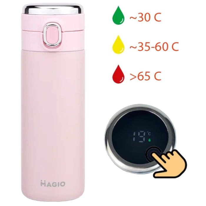 Термос з індикатором і технологією розумного контролю MG-1047P 400 мл, Термос металевий JB-58