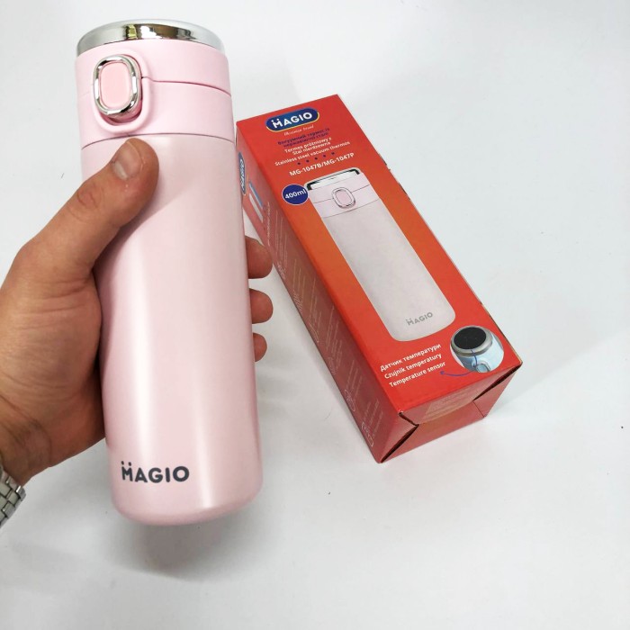 Термос з індикатором і технологією розумного контролю MG-1047P 400 мл, Термос металевий JB-58