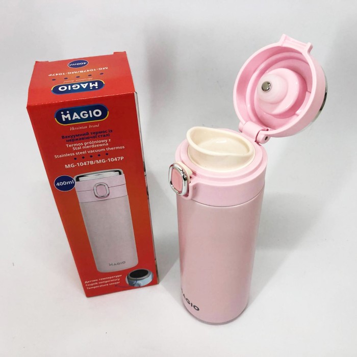 Термос з індикатором і технологією розумного контролю MG-1047P 400 мл, Термос металевий JB-58