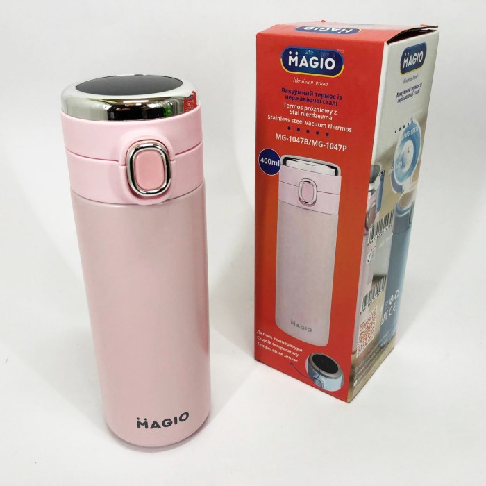 Термос з індикатором і технологією розумного контролю MG-1047P 400 мл, Термос металевий JB-58