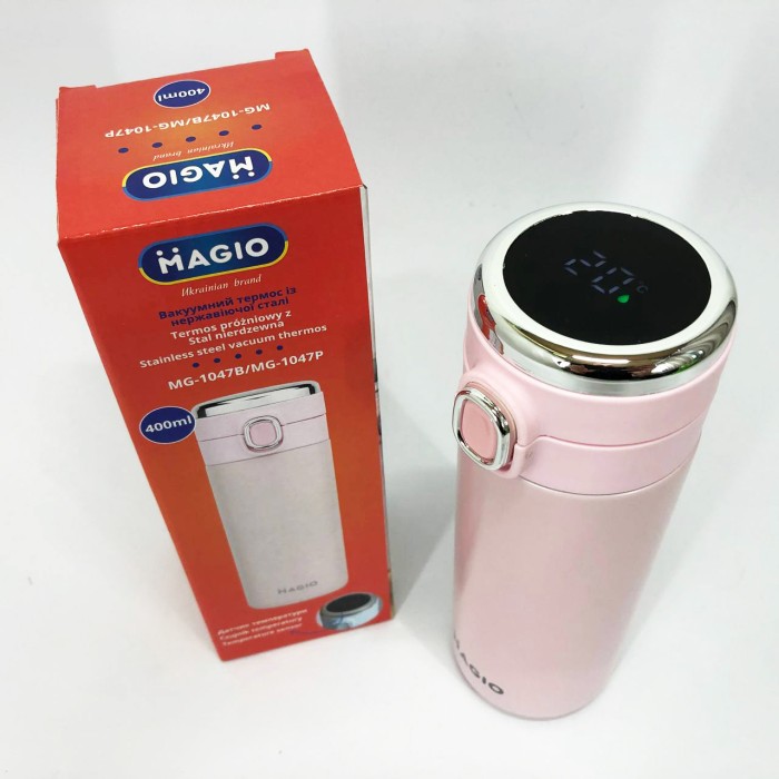 Універсальний якісний термос MG-1047P 400 мл, Термос з цифровим індикатором Дитячий розумний ZR-83