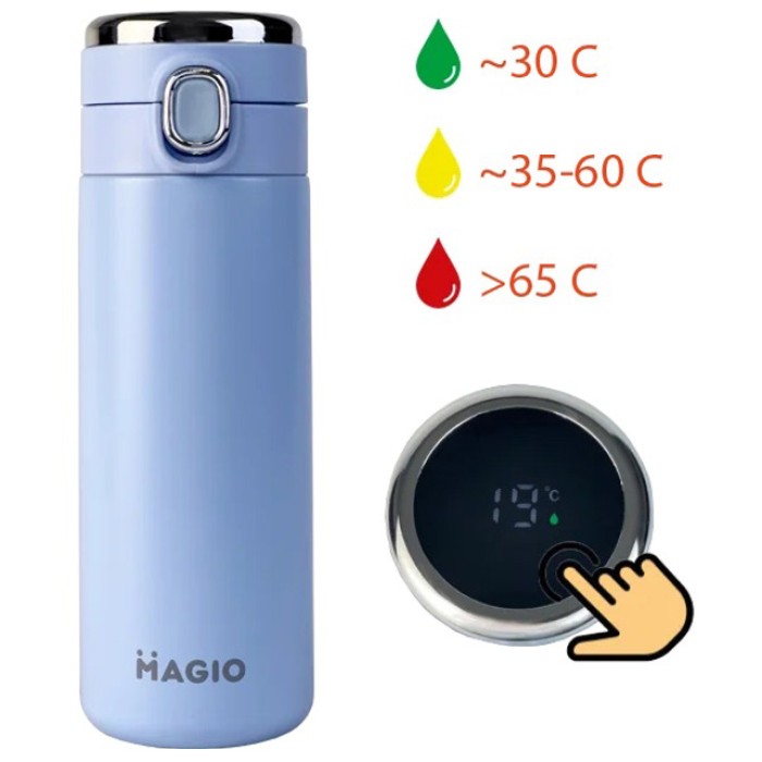 Термос з інтелектуальним дисплеєм температури MAGIO, Термос з датчиком температури на подарунок ZA-43