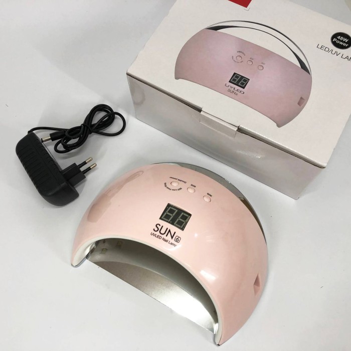 Лампа для сушіння нігтів UV LAMP Sun 6, Лед сушарка для нігтів, Led лампа для FM-757 сушіння гель-лаків