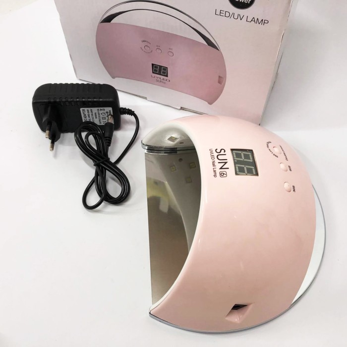 Лампа для сушіння нігтів UV LAMP Sun 6, Лед сушарка для нігтів, Led лампа для FM-757 сушіння гель-лаків