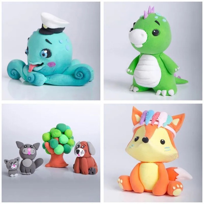 Дитяча творчість пластилін 24, Легкий пластилін маса для ліплення набір вироби GR-12