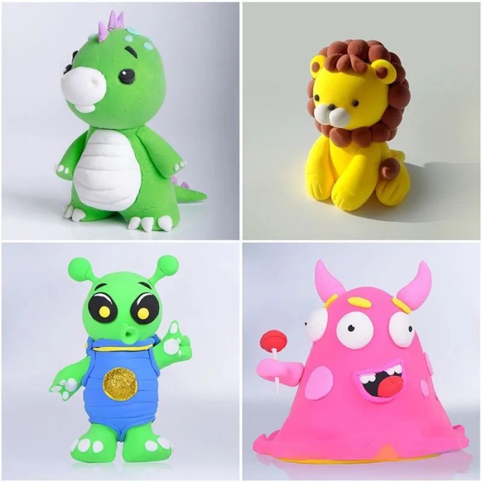 Тесто Ігри з тестом для ліплення, Маса для ліплення легка дітей Дитячий набір пластилін WU-87