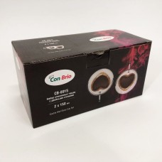 Скляні чашки з подвійними стінками набір 2шт Con, Набір подвійних скляних кавових чашок VX-82