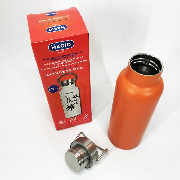 Гарячий термос для чаю Magio MG-1041O 500 мл, Термокружка для походу Термос гарячих напоїв чаю RL-45