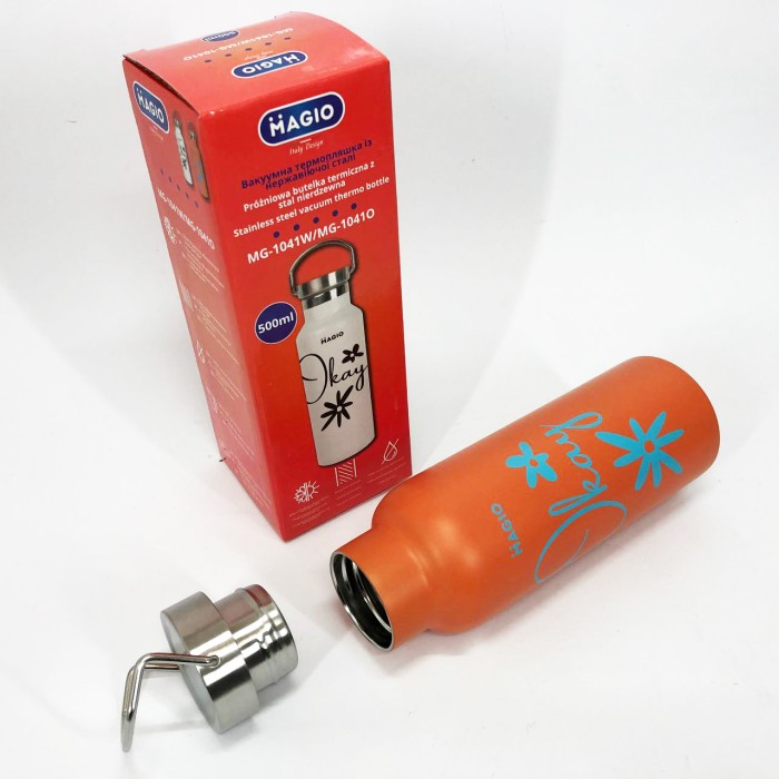 Гарячий термос для чаю Magio MG-1041O 500 мл, Термокружка для походу Термос гарячих напоїв чаю RL-45