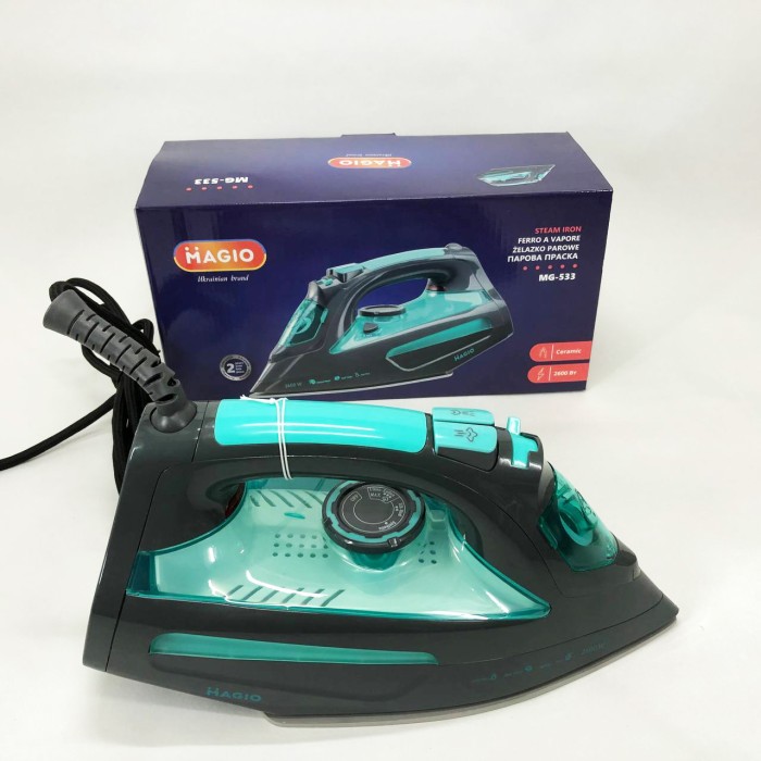 Праска для одягу на пару Magio, Домашня праска з парою для прасування будь-якого одягу PB-46