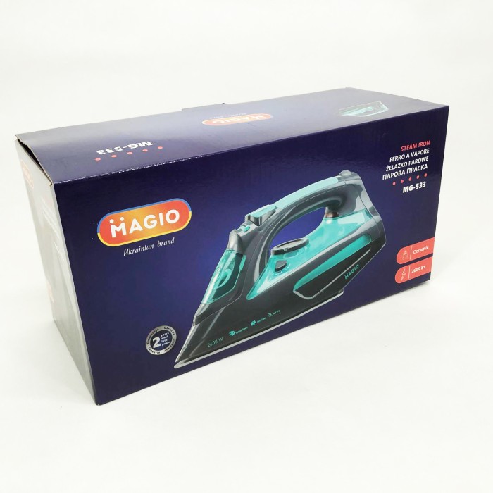 Праска для одягу на пару Magio, Домашня праска з парою для прасування будь-якого одягу PB-46