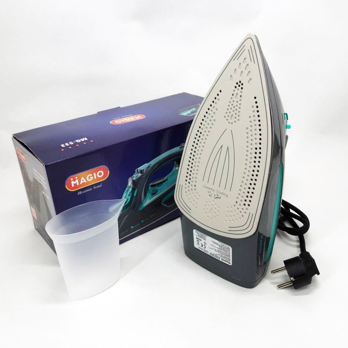 Праски для прасування речей Magio MG-533 2600 Вт, Електрична праска для речей, Професійна парова праска ZW-22