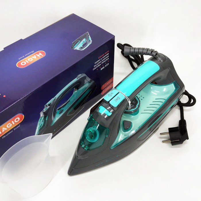Праски для прасування речей Magio MG-533 2600 Вт, Електрична праска для речей, Професійна парова праска ZW-22