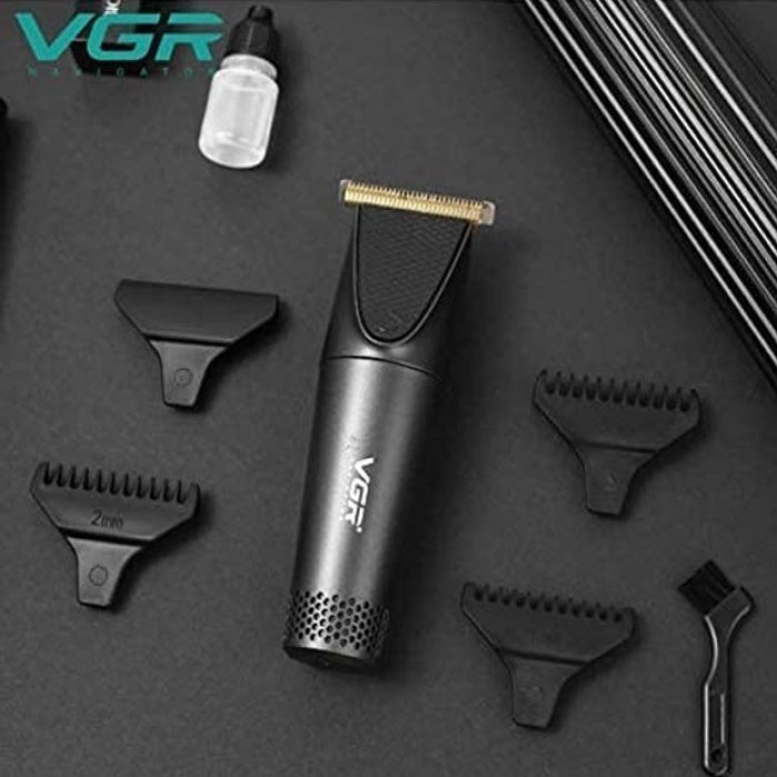 Акумуляторний універсальний тример для стрижки VGR, Машинка для стрижки з насадками бездротова KQ-97