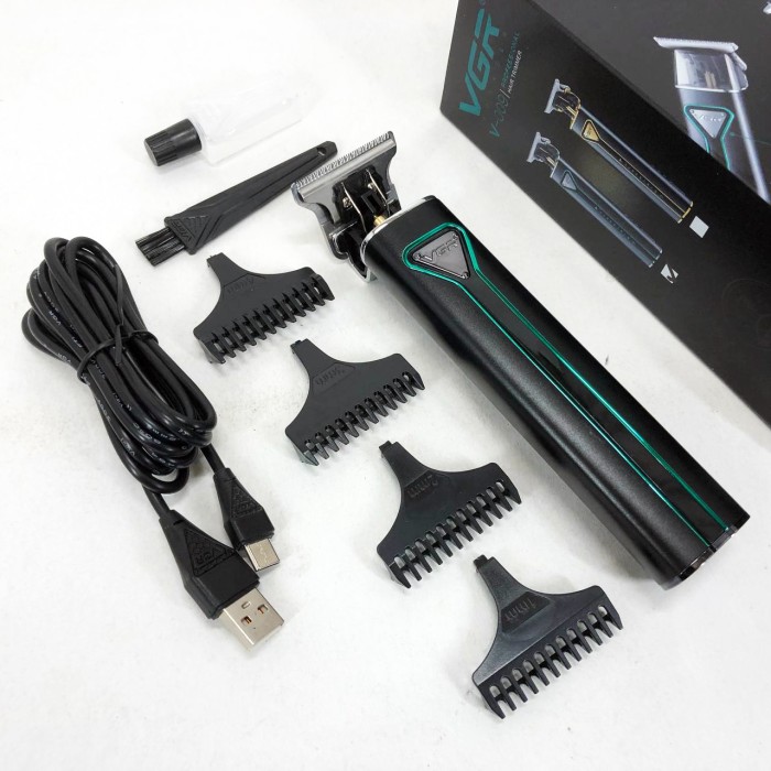 Акумуляторна машинка для стрижки VGR, Тример для стрижки волосся потужний Електромашинка VC-82