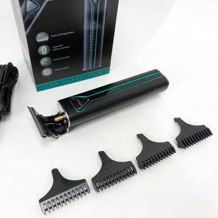 Акумуляторна машинка для стрижки VGR, Тример для стрижки волосся потужний Електромашинка VC-82