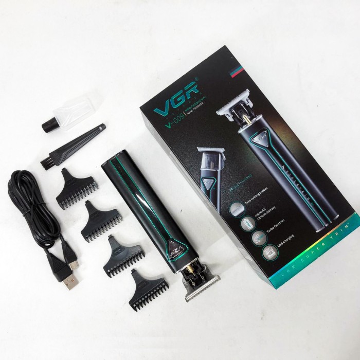 Акумуляторна машинка для стрижки VGR, Тример для стрижки волосся потужний Електромашинка VC-82