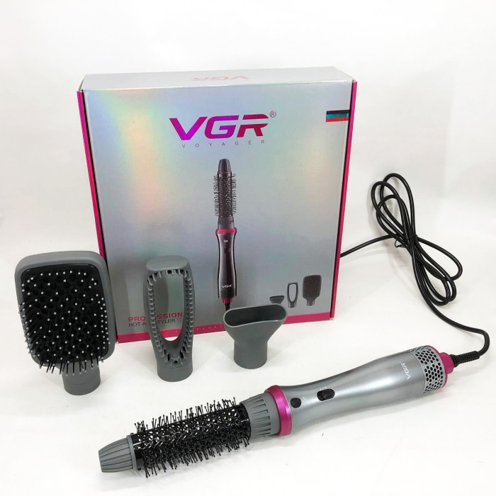 Фен професійний домашній для волосся 4в1, Стайлер для створення локонів, Електрофен з насадками CM-24