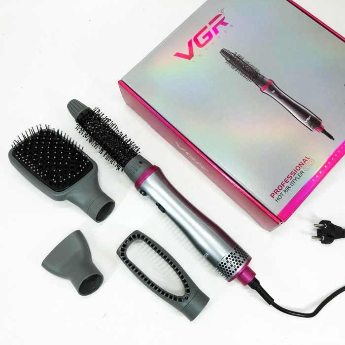 Фен професійний домашній для волосся 4в1, Стайлер для створення локонів, Електрофен з насадками CM-24