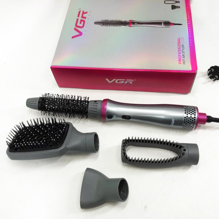 Фен професійний домашній для волосся 4в1, Стайлер для створення локонів, Електрофен з насадками CM-24