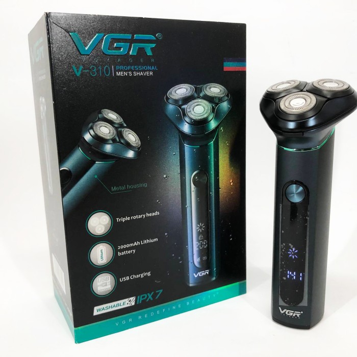 Професійна електробритва з насадками VGR, Бритва сітчаста професійна, Бритва для сухого гоління BG-15