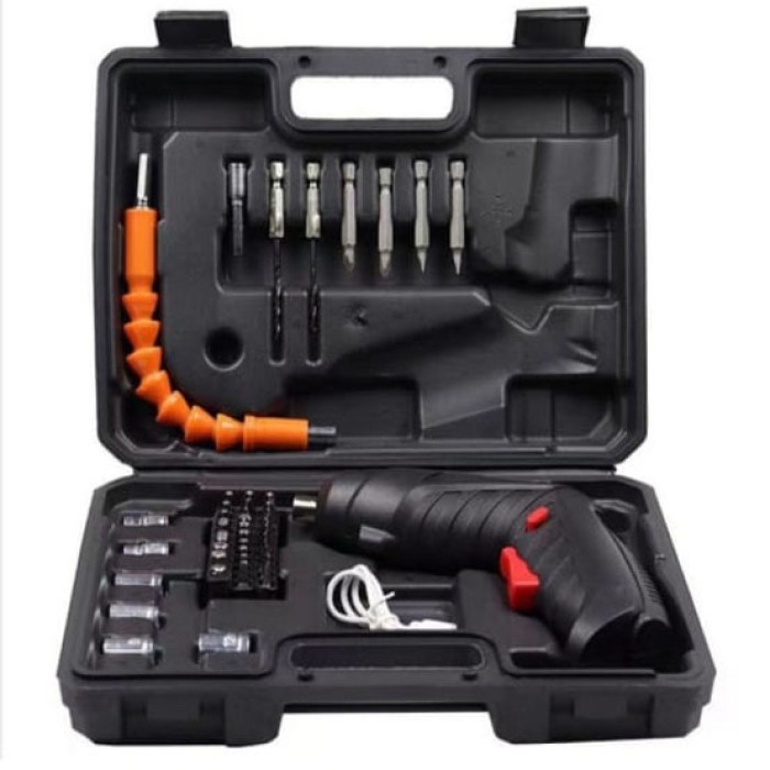 Шуруповерт акумуляторний з насадками 47 предметів у кейсі викрутка акумуляторна в валізі RF-29