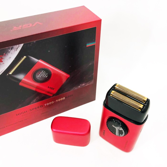 Електробритва VGR V-377 RED шейвер, Електрична акумуляторна бритва для гоління, шейвер чоловічий