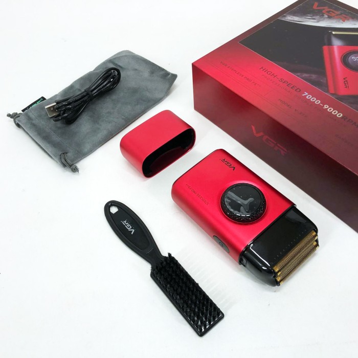 Бритви акумуляторні VGR V-377, Бритва портативна акумуляторна, Професійна бритва для чоловіків AE-42