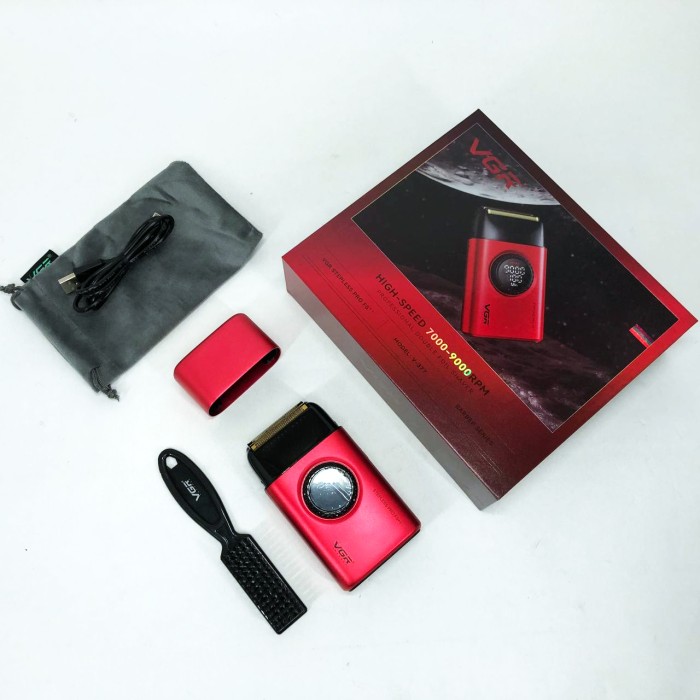 Бритви акумуляторні VGR V-377, Бритва портативна акумуляторна, Професійна бритва для чоловіків AE-42