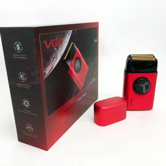 Бритви акумуляторні VGR V-377, Бритва портативна акумуляторна, Професійна бритва для чоловіків AE-42
