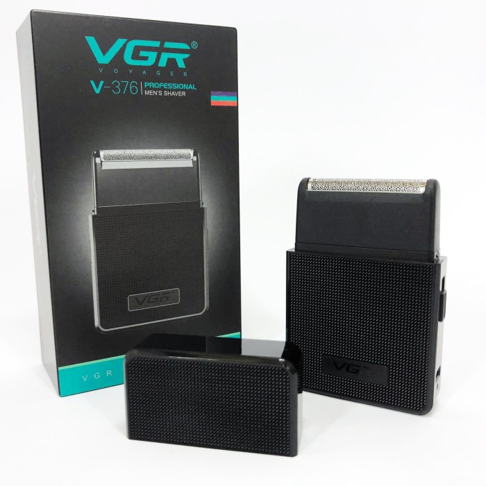 Електробритва VGR V-376 BLACK шейвер, Бюджетна машинка для стрижки бороди, Бездротова електробритва