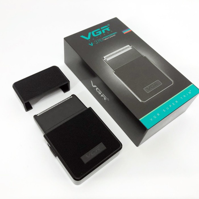 Електробритва VGR V-376 BLACK шейвер, Бюджетна машинка для стрижки бороди, Бездротова електробритва