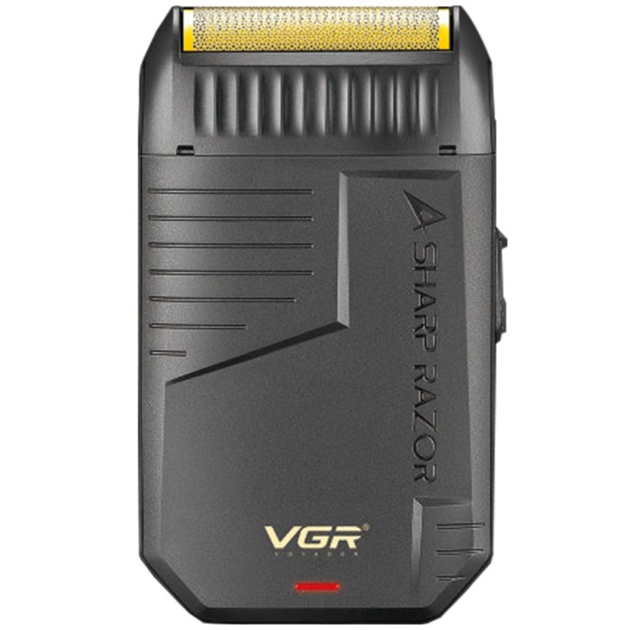 Акумуляторна бритва для стрижки волосся та бороди VGR V-375, Електробритва з бритвеною насадкою VM-79