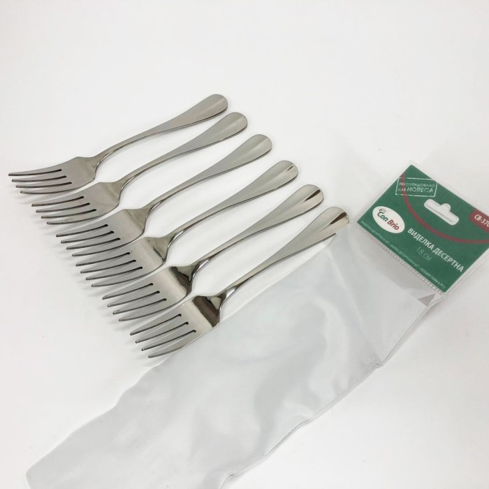 Набір десертних виделок Con Brio CB-3709 18 см 6 шт LR-71