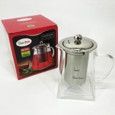 Заварник для кухні, Заварник прозорий, Скляний заварник, Чайник заварник скляний з пресом KI-94