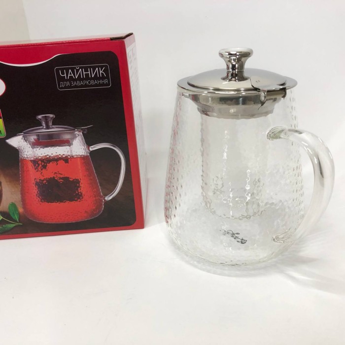 Скляні чайники для заварювання трав'яного чаю Con, Заварники для чаю та кави, Скляний заварник CZ-46