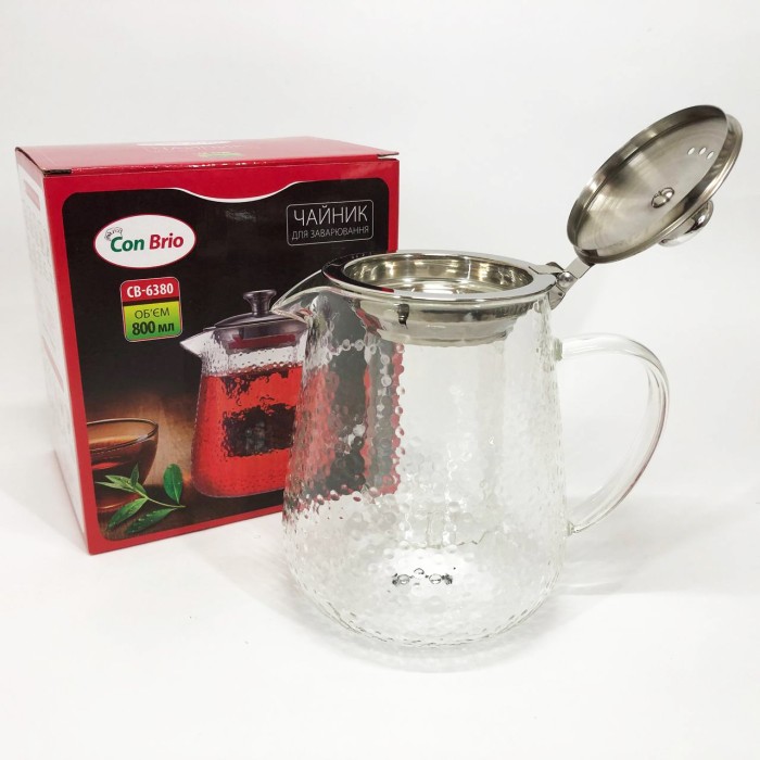 Ексклюзивні чайники для заварювання, Скляний заварник, Чайник зі скляним заварником UO-77