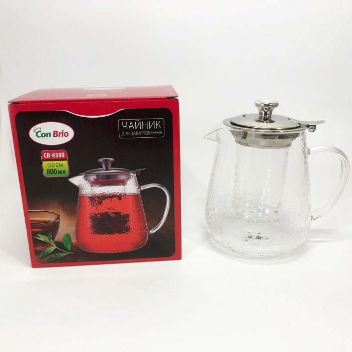 Ексклюзивні чайники для заварювання, Скляний заварник, Чайник зі скляним заварником UO-77