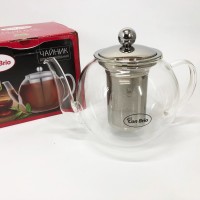 Стильний скляний заварний чайник, Скляний чайник з фільтром для заварювання чаю, Заварник для трав RF-52