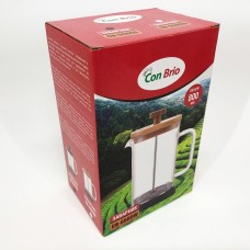 Скляні чайники для заварювання трав'яного чаю Con Brio CB-6680В 800 мл, Стильний чайник для заварювання ZJ-55